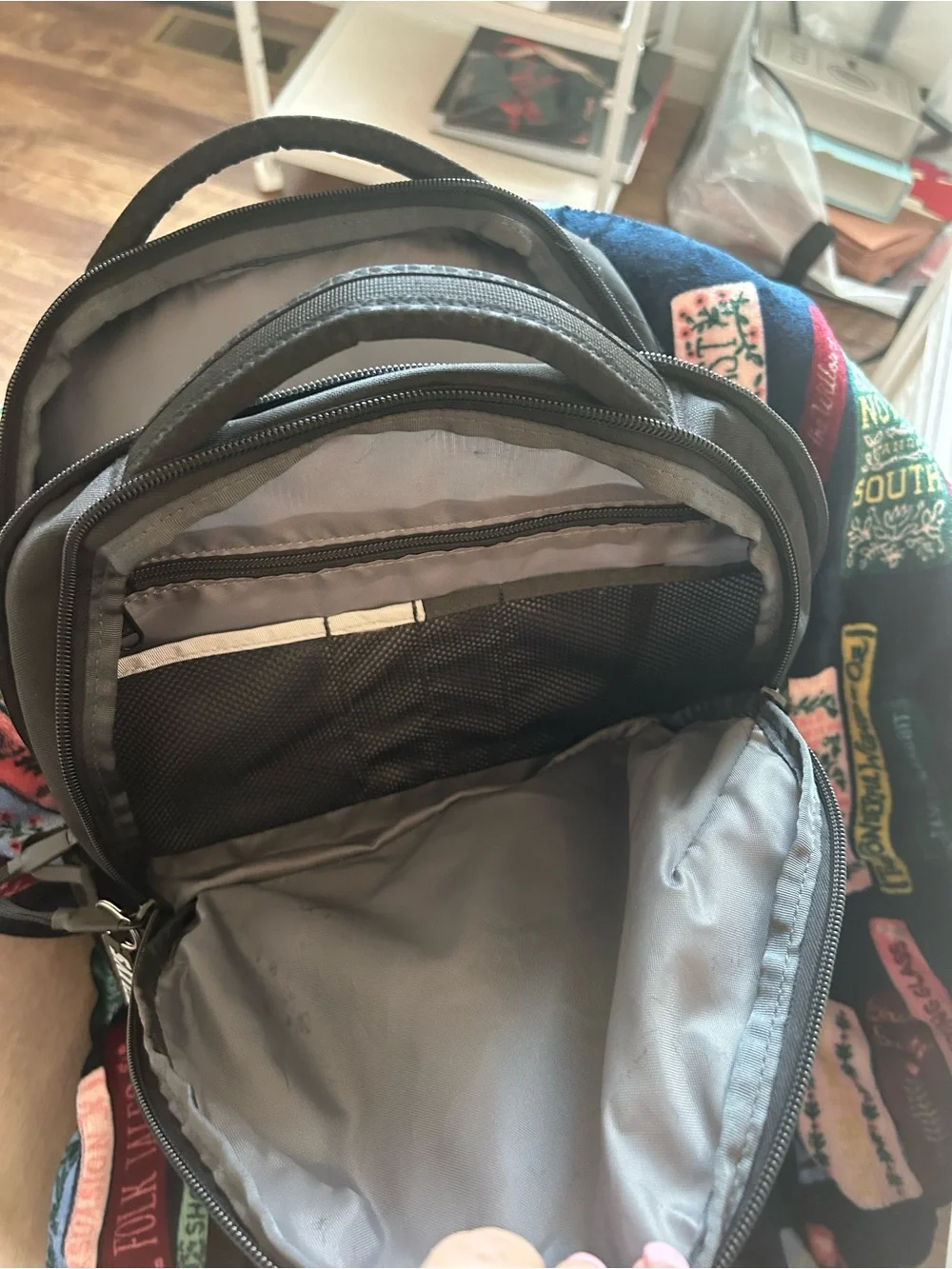 The North Face Black Backpack with Front Bungee